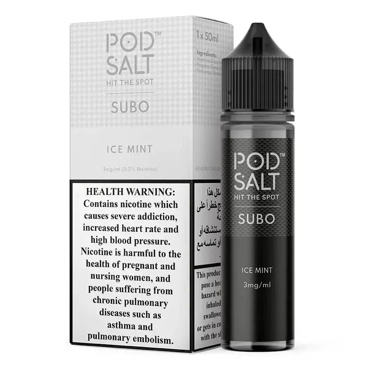 POD SALT SUBO ICE MINT FLAVOR IN 60ML BOTTLE