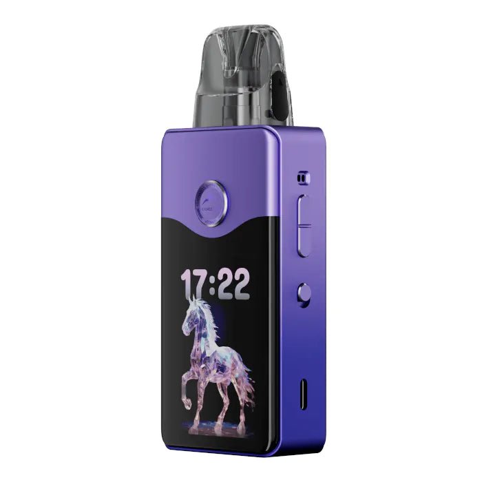 Voopoo Vinci E120 Pod System Kit – 40W Refillable Vape with E120 Pods | Compact & Leak - Proof MTL/DTL , Vaping in purple color - We Vape