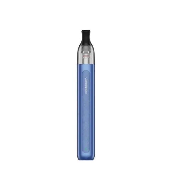 Blue vape pen on a white background. Order Now