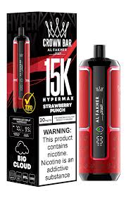 Al Fakher – Crown Bar 15,000 HYPER MAX DTL Disposable Vape (5MG | 0.5% Nicotine) - We Vape