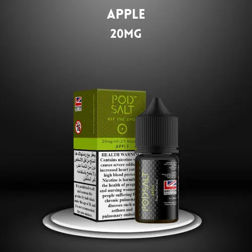 Apple by PODSALT (Saltnic) with black background