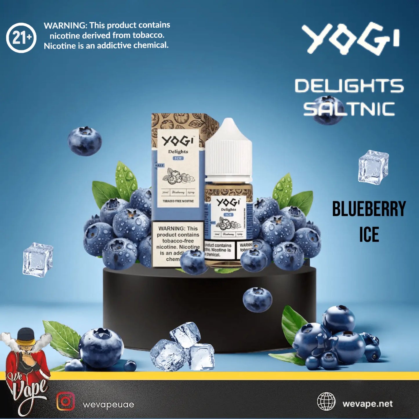 Blueberry Ice by Yogi Delights SaltNic – 35MG & 50MG - We Vape
