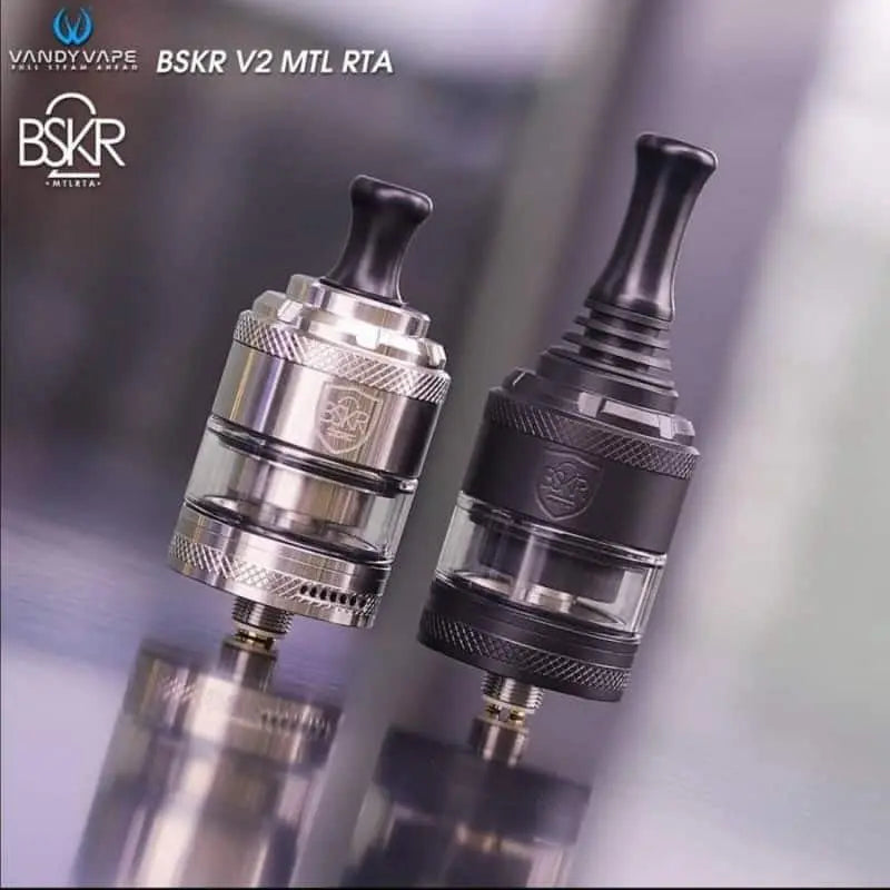 BSKR V2 MTL RTA by Vandy Vape – Precision Mouth - to - Lung Rebuildable Tank Atomizer (24mm, Single Coil) - We Vape