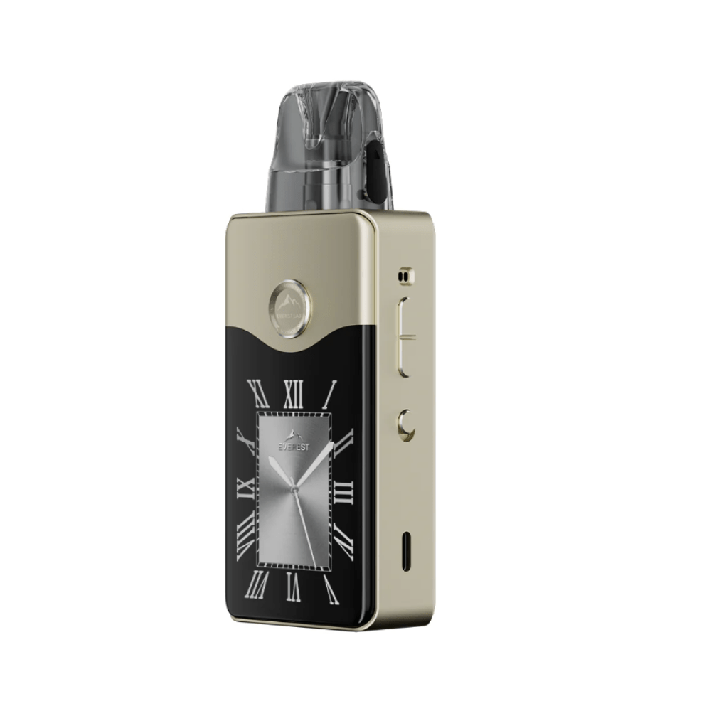 Voopoo Vinci E120 Pod System Kit – 40W Refillable Vape with E120 Pods | Compact & Leak - Proof MTL/DTL Vaping - white background in champagne gold color