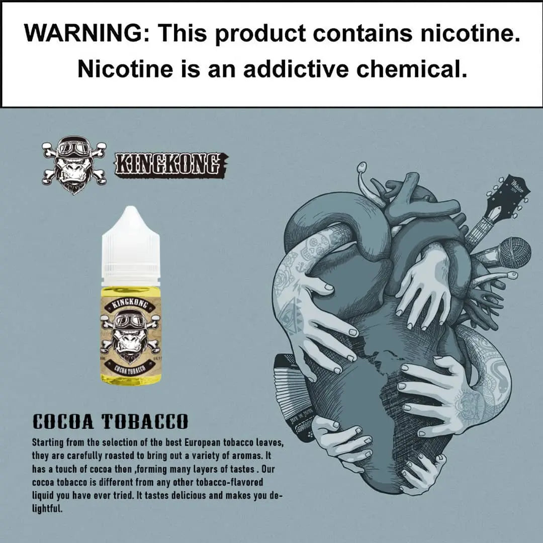 Cocoa Tobacco by King Kong (Saltnic) - We Vape