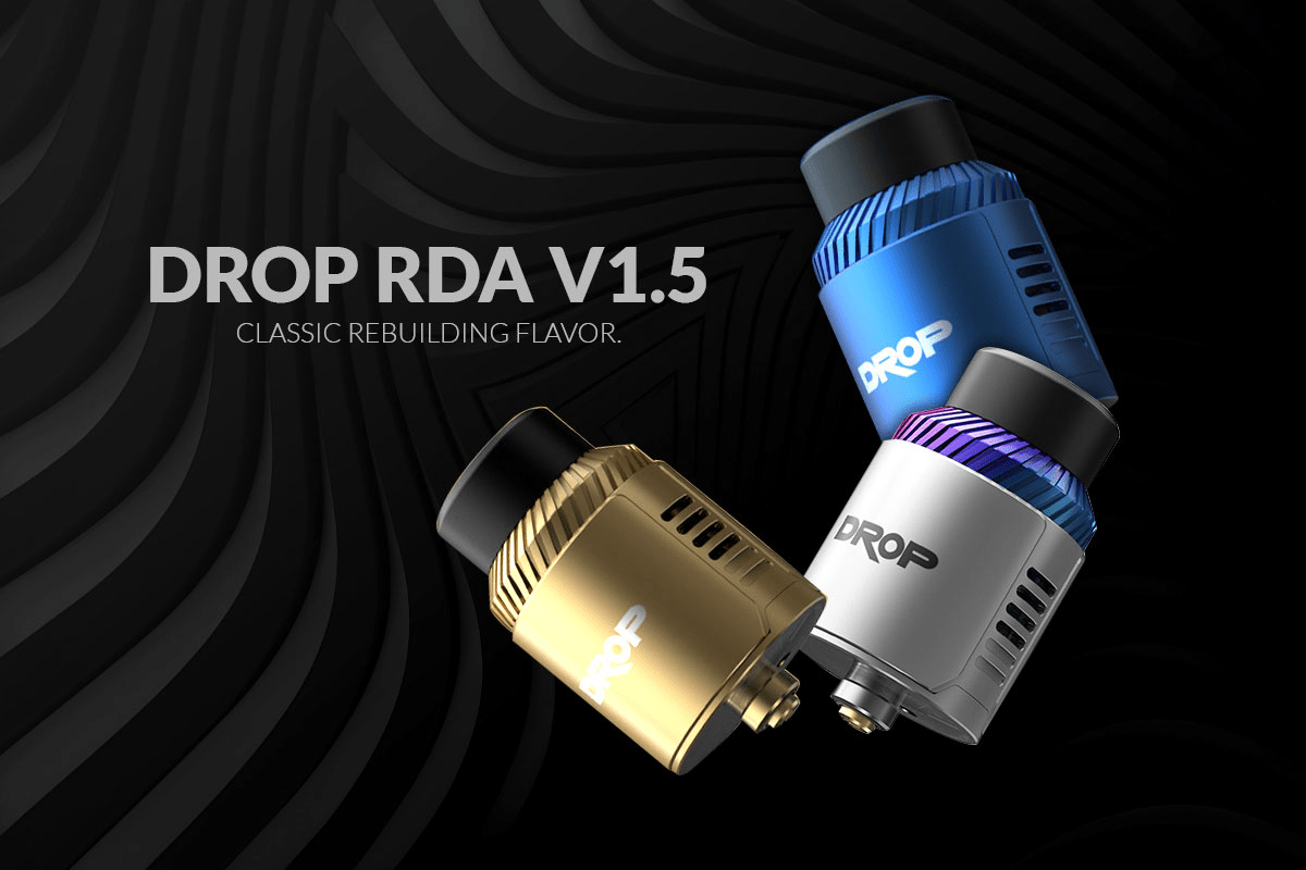 Digiflavor DROP RDA V1.5 – 24mm Dual Coil Rebuildable Dripper - We Vape