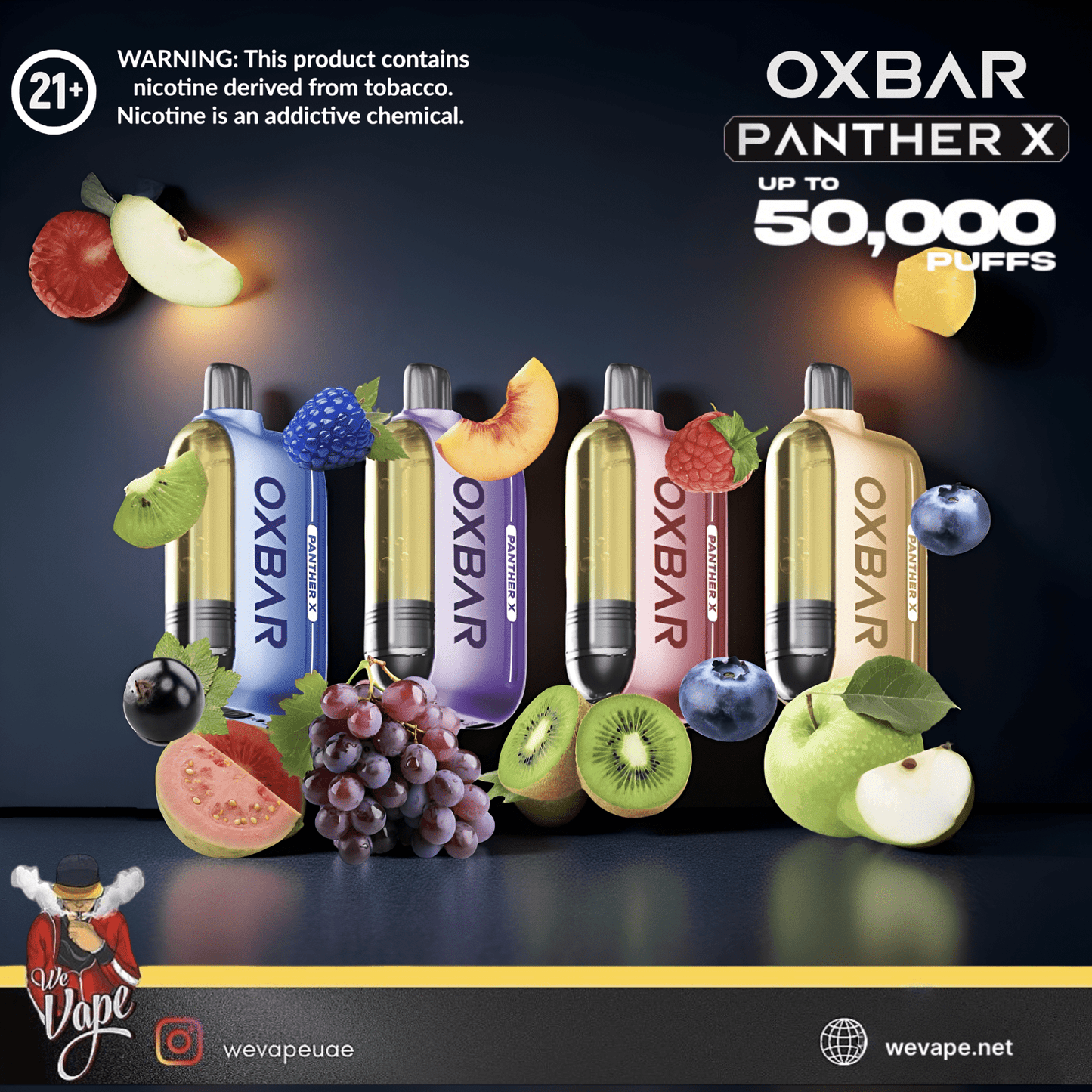 Dr Vapes OXBAR Panther X 50000 Puffs Disposable Vape Kit - We Vape