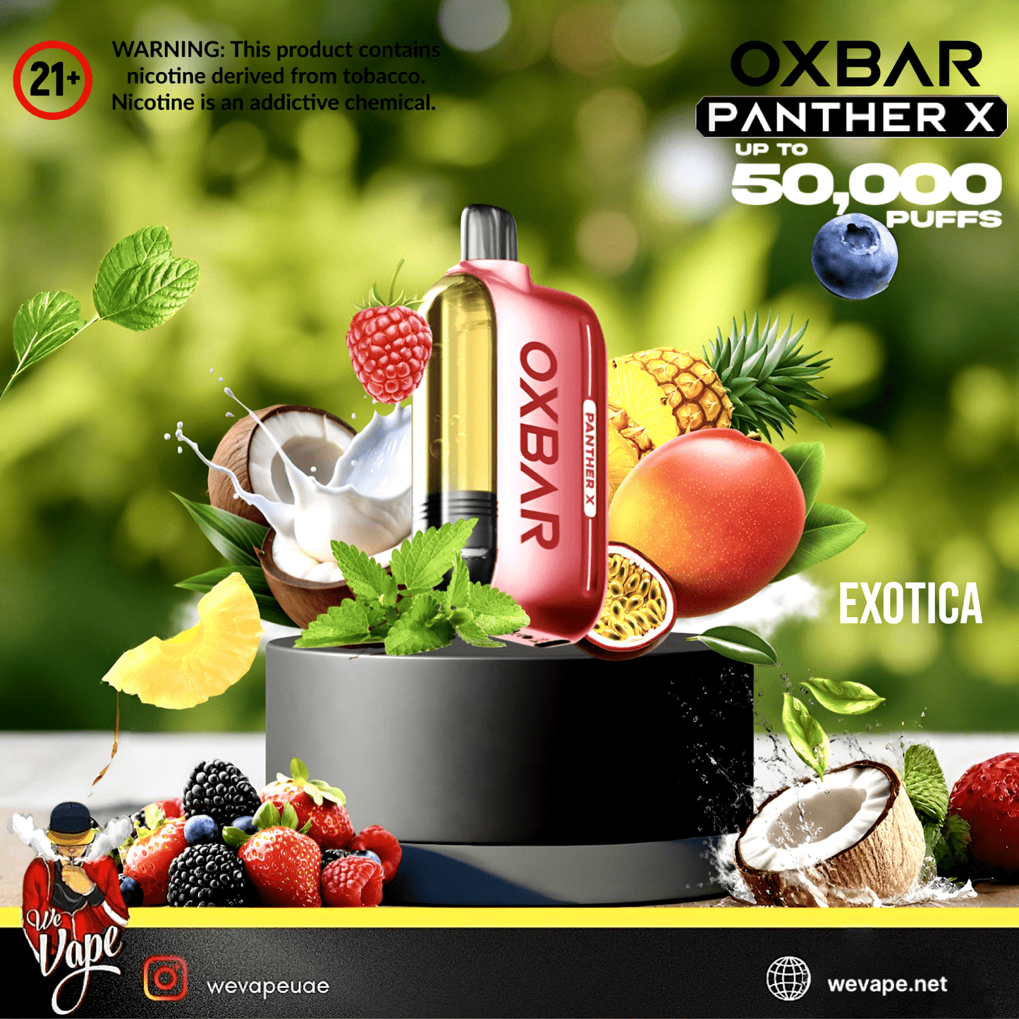 Dr Vapes OXBAR Panther X 50000 Puffs Disposable Vape Kit - We Vape