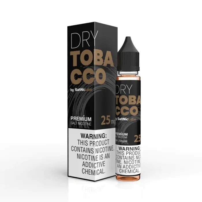Dry Tobacco by VGOD saltnic in 30ml bottle in white background