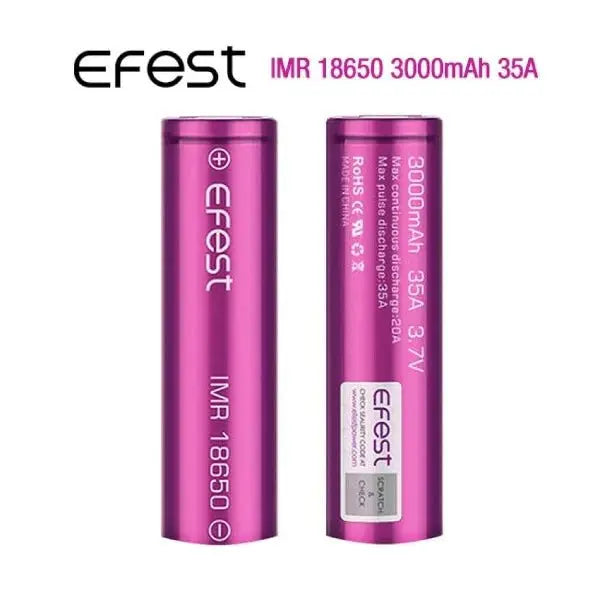 EFEST Battery Rechargeable 18050 MAH in white background