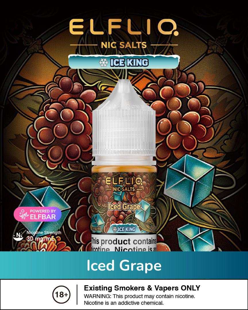 ELF LIQ Ice King Nic Salt 30ML by ELF BAR ā Icy Menthol E - Liquid - We Vape