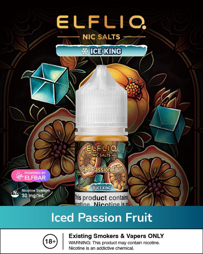 ELF LIQ Ice King Nic Salt 30ML by ELF BAR ā Icy Menthol E - Liquid - We Vape