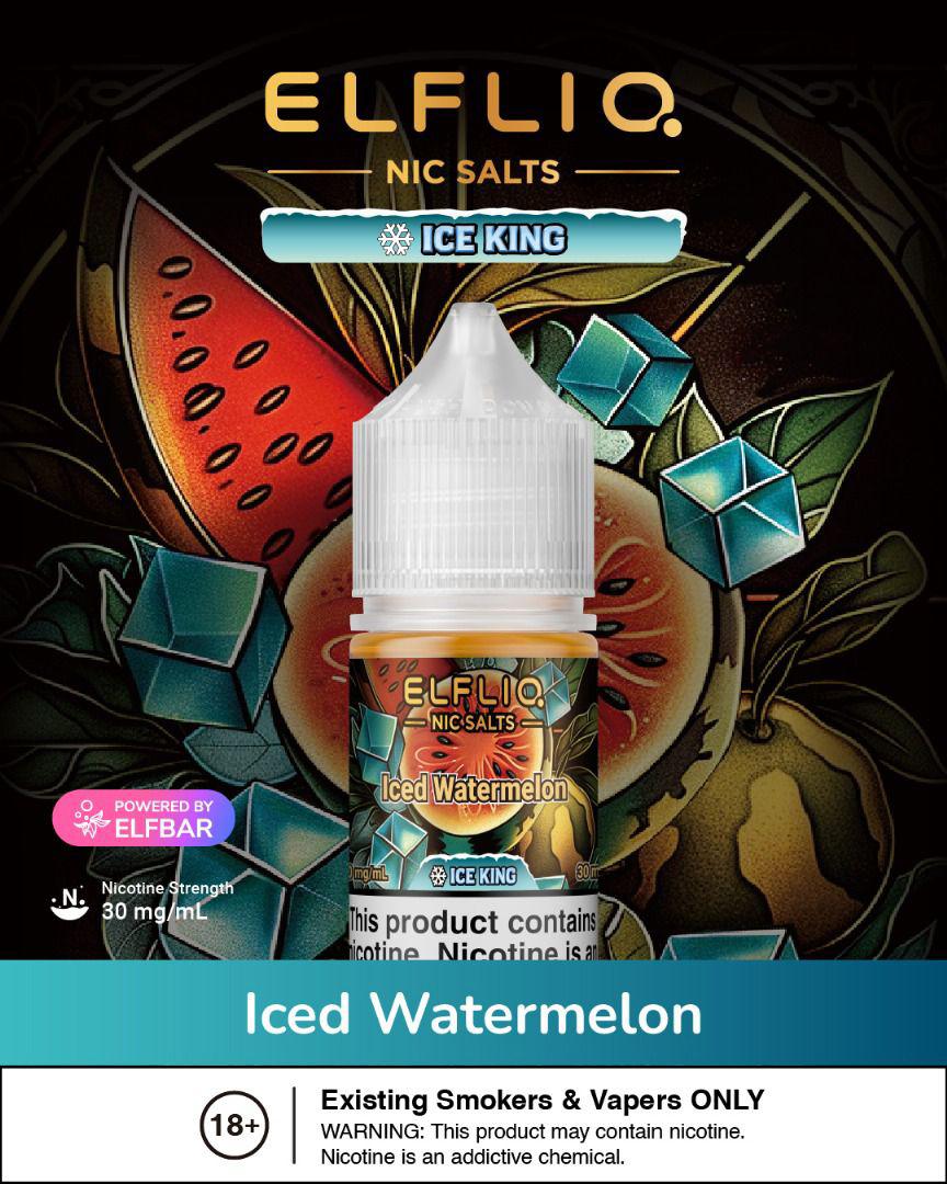 ELF LIQ Ice King Nic Salt 30ML by ELF BAR ā Icy Menthol E - Liquid - We Vape