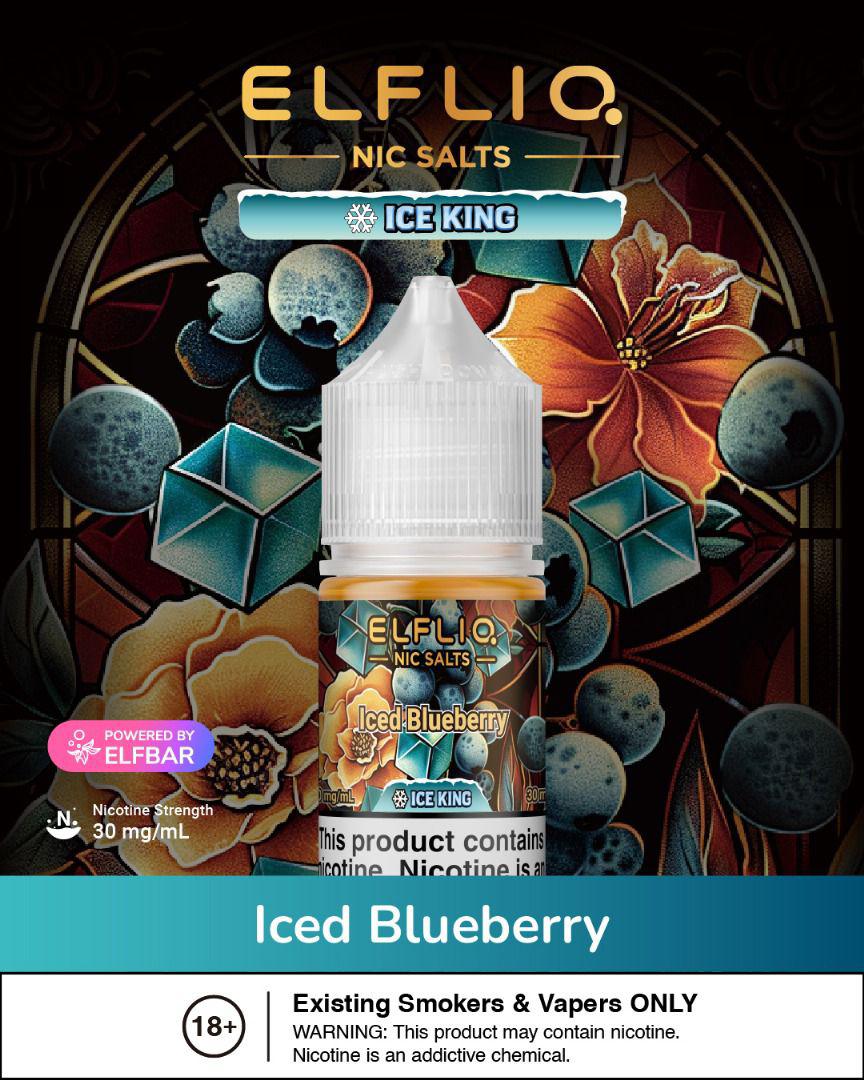 ELF LIQ Ice King Nic Salt 30ML by ELF BAR ā Icy Menthol E - Liquid - We Vape