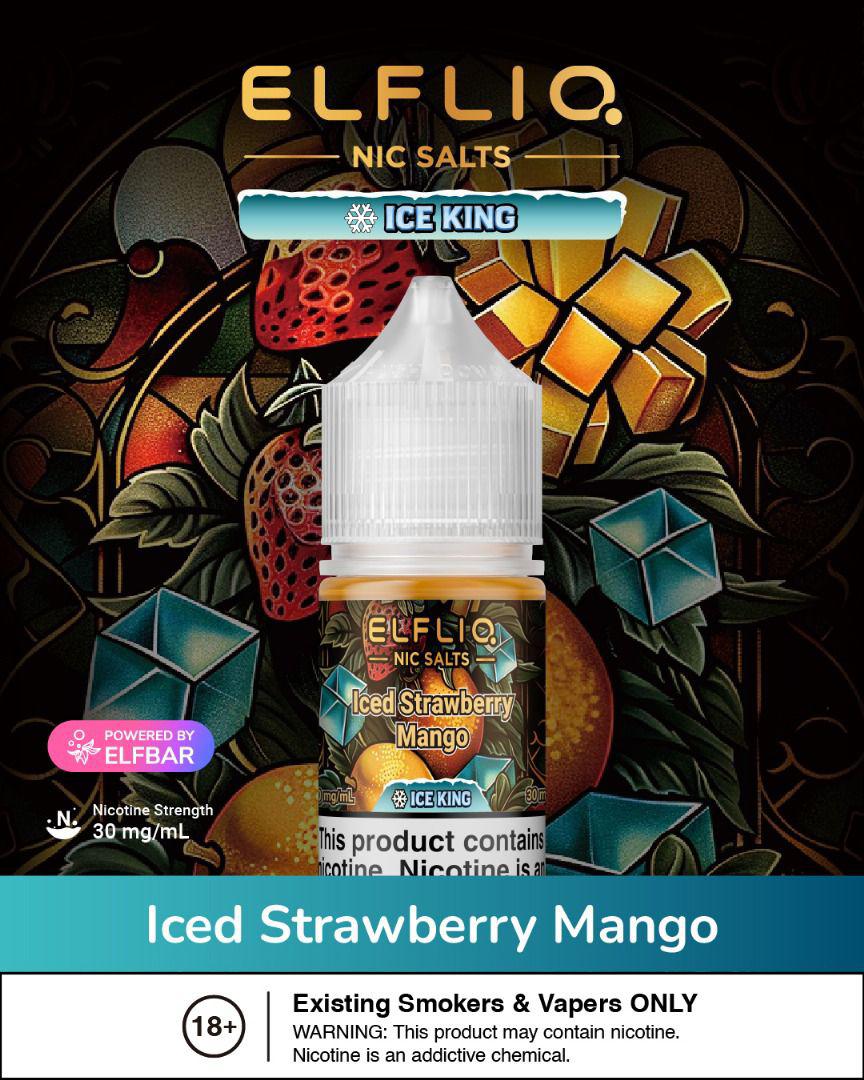 ELF LIQ Ice King Nic Salt 30ML by ELF BAR ā Icy Menthol E - Liquid - We Vape