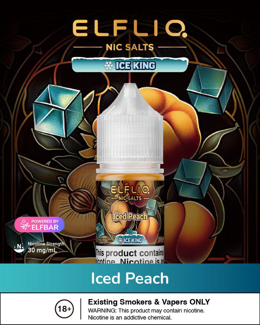 ELF LIQ Ice King Nic Salt 30ML by ELF BAR ā Icy Menthol E - Liquid - We Vape