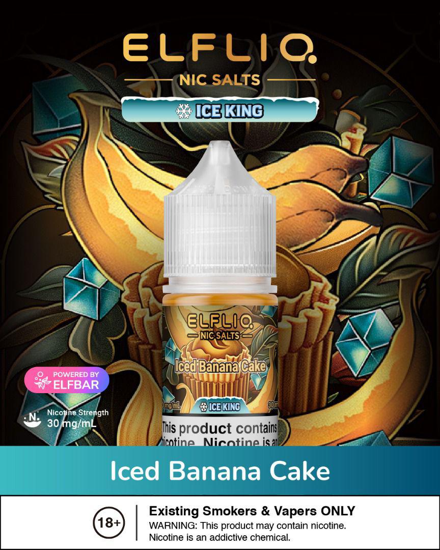 ELF LIQ Ice King Nic Salt 30ML by ELF BAR ā Icy Menthol E - Liquid - We Vape