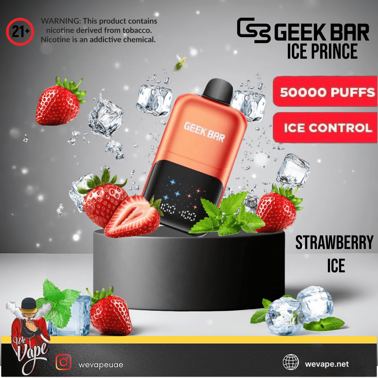 Geek Bar - Ice Prince 50000 Puffs Disposable Vape - We Vape