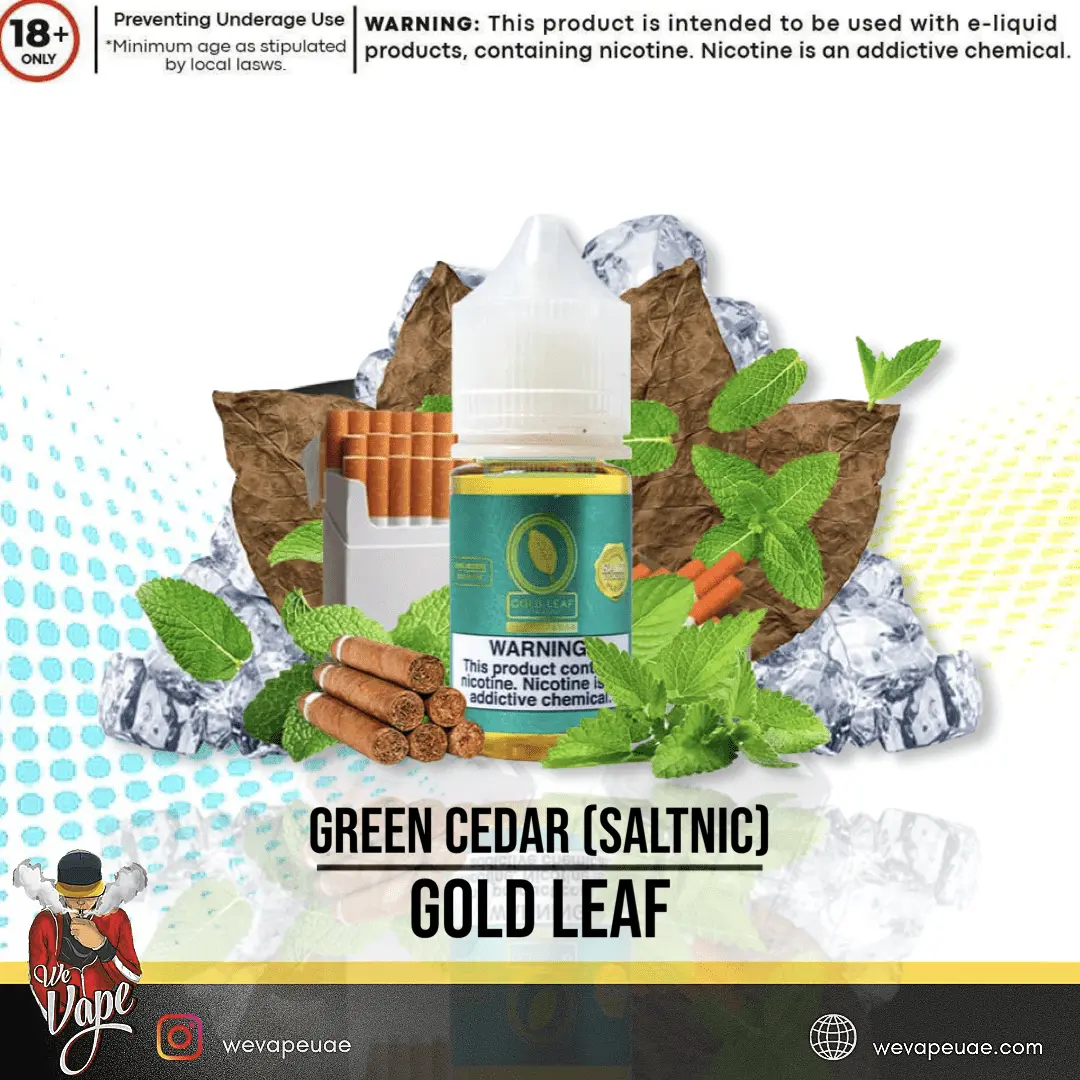 GOLD LEAF - Green Cedar (SaltNic) / 50mg - We Vape