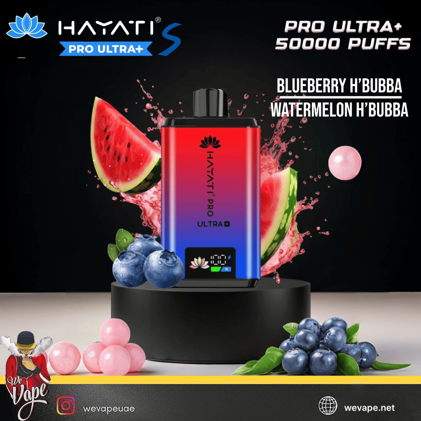HAYATI PRO ULTRA +S Disposable Vape Kit UAE - 50,000 Puffs (UAE) - We Vape