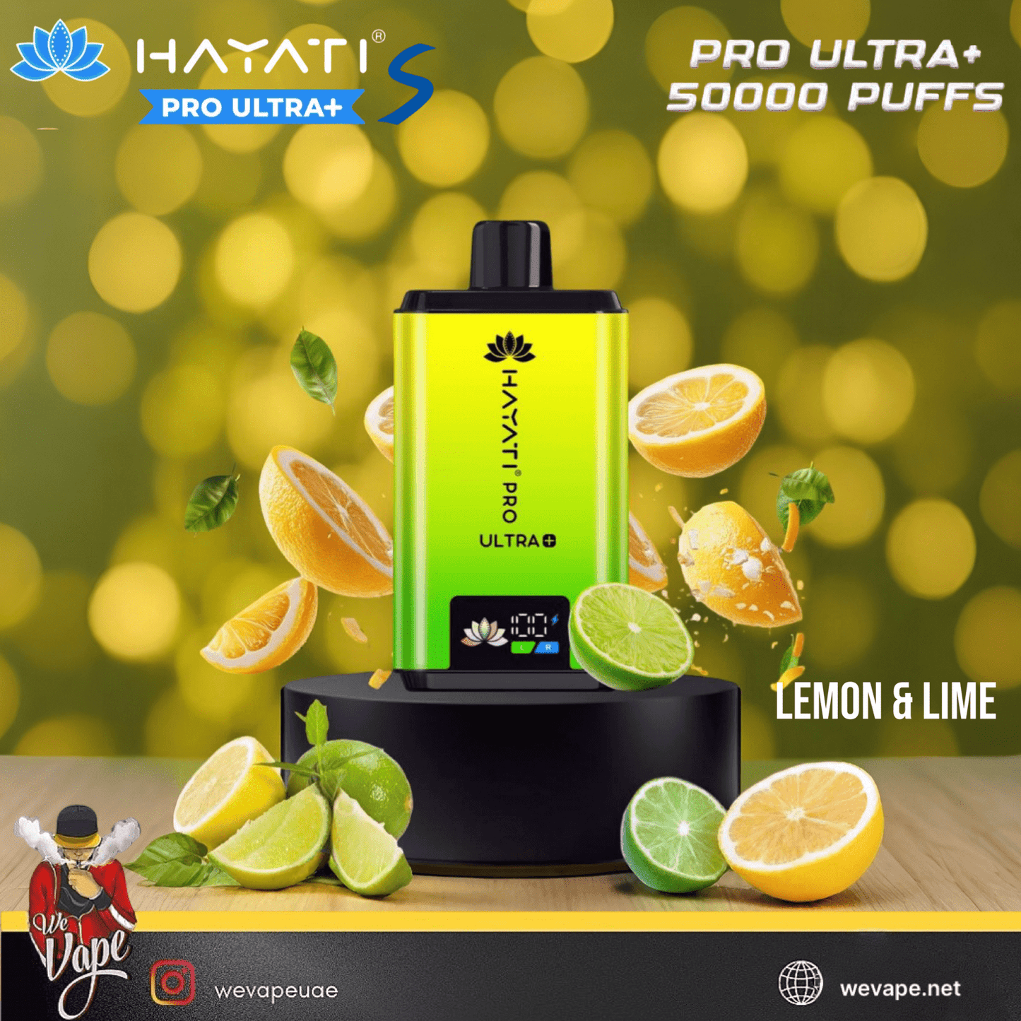 HAYATI PRO ULTRA +S Disposable Vape Kit UAE - 50,000 Puffs (UAE) - We Vape