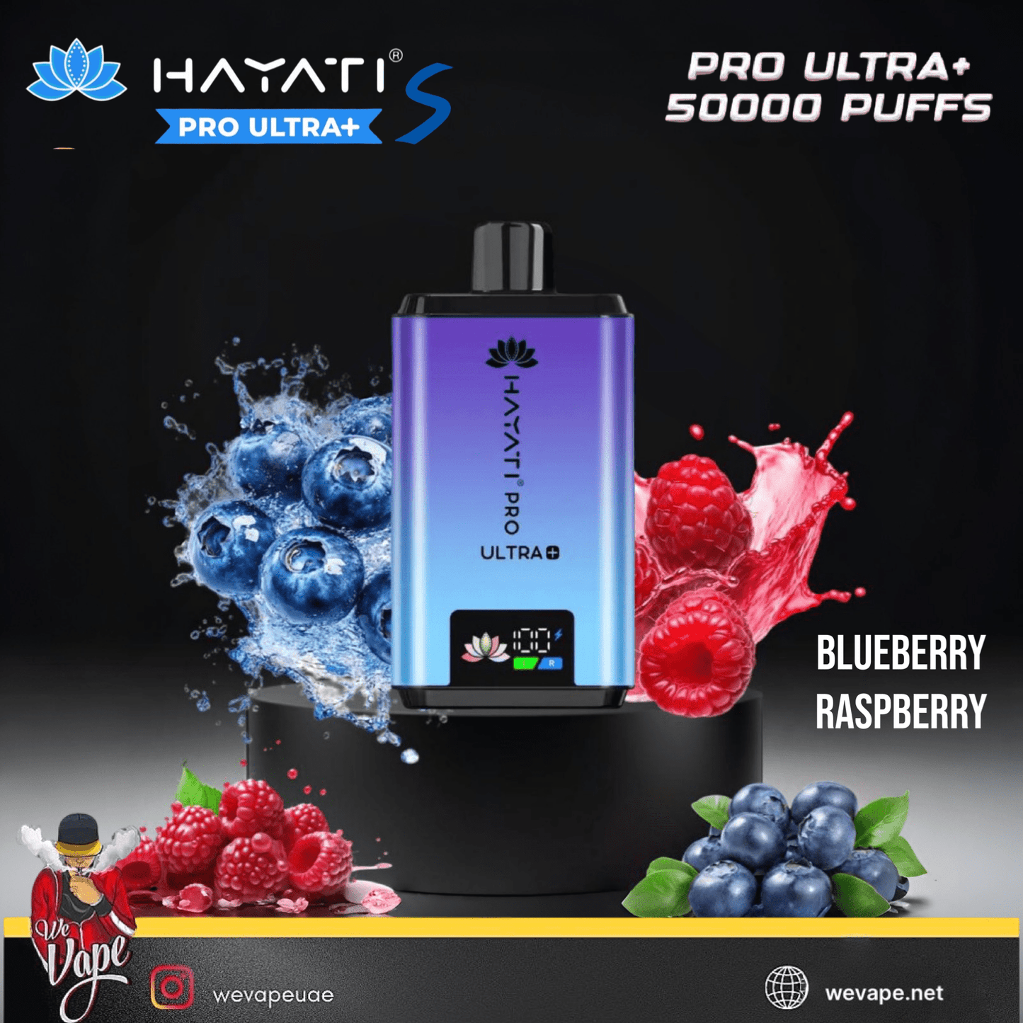 HAYATI PRO ULTRA +S Disposable Vape Kit UAE - 50,000 Puffs (UAE) - We Vape