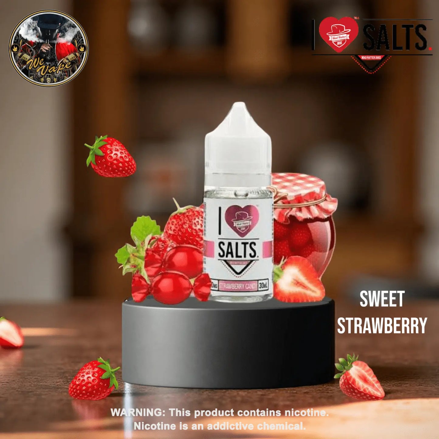 I Love Salts Sweet Strawberry Salt Nicotine - We Vape
