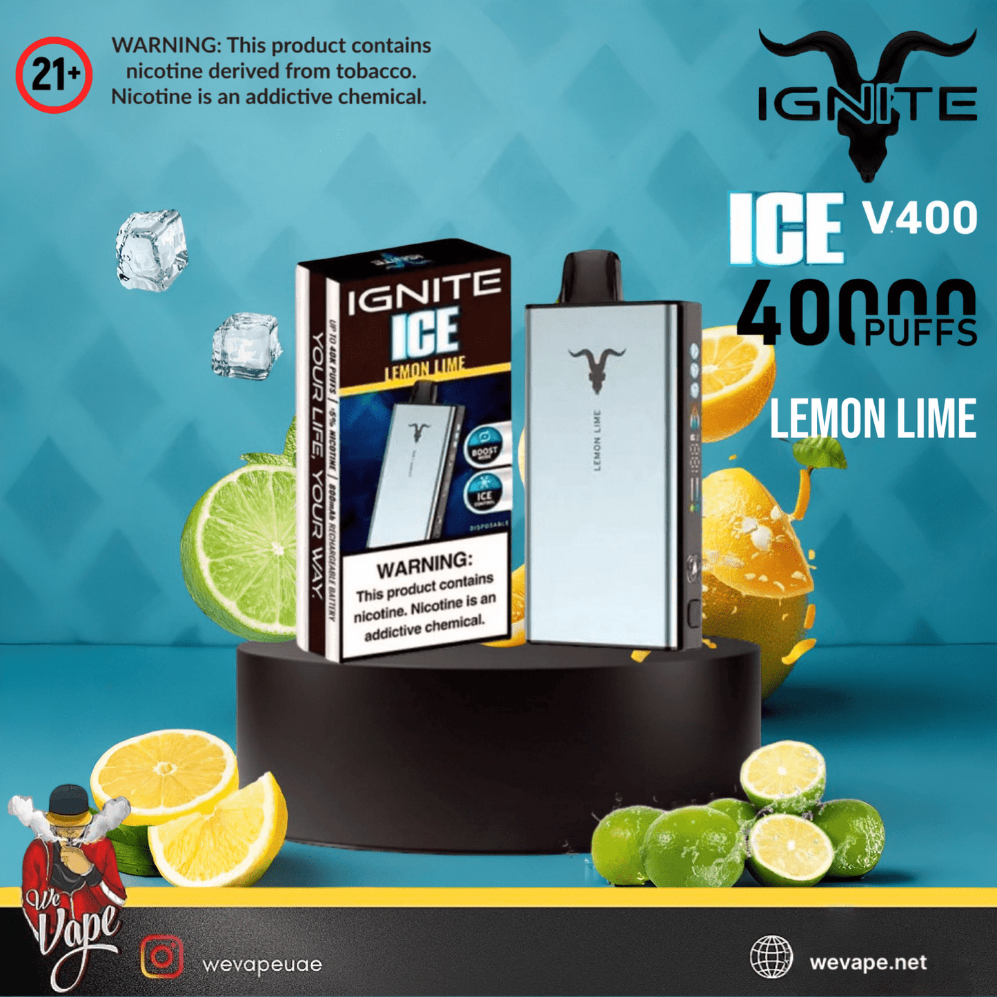 IGNITE ICE 40K Disposable Vape Kit – 40,000 Puffs 50MG - We Vape
