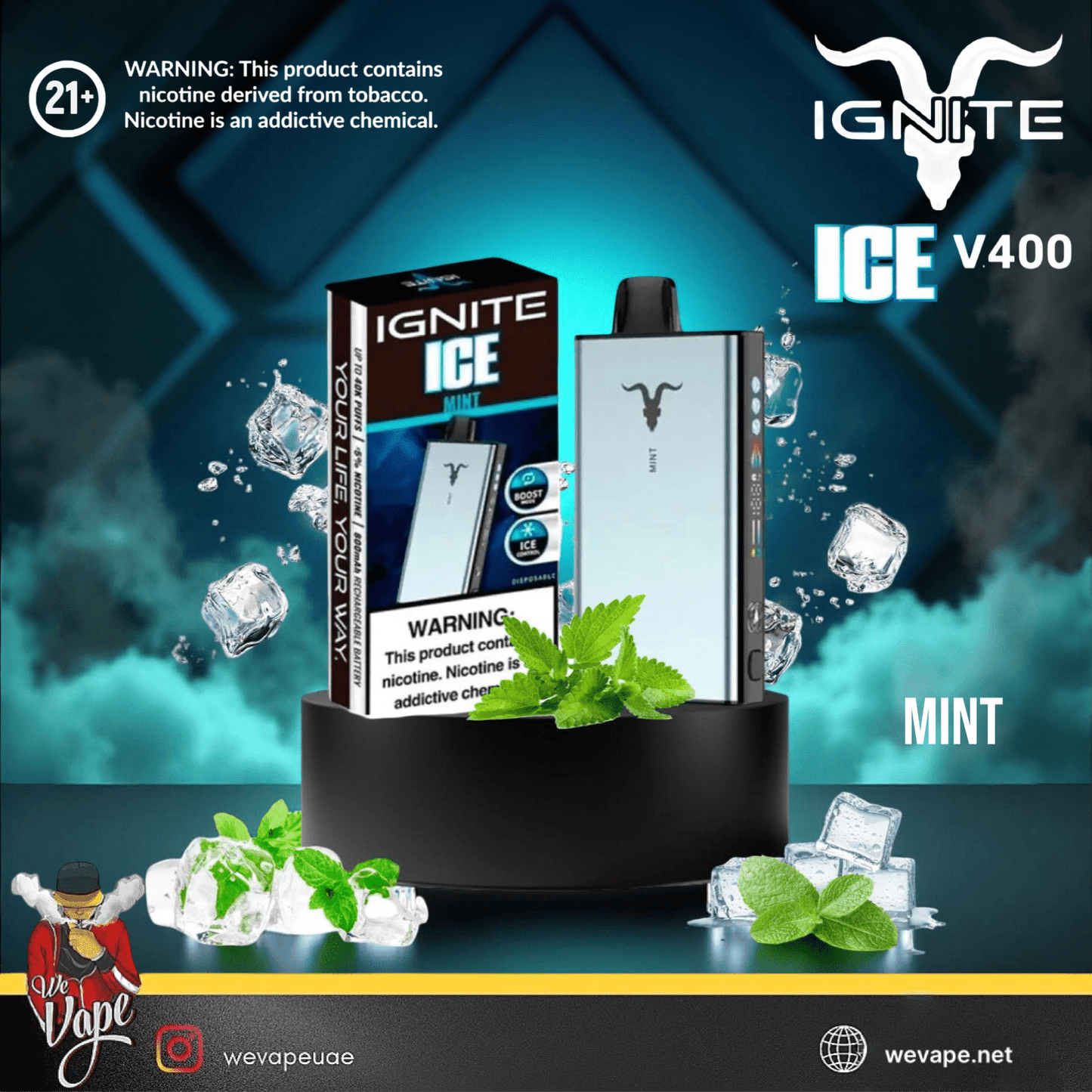 IGNITE ICE 40K Disposable Vape Kit – 40,000 Puffs 50MG - We Vape