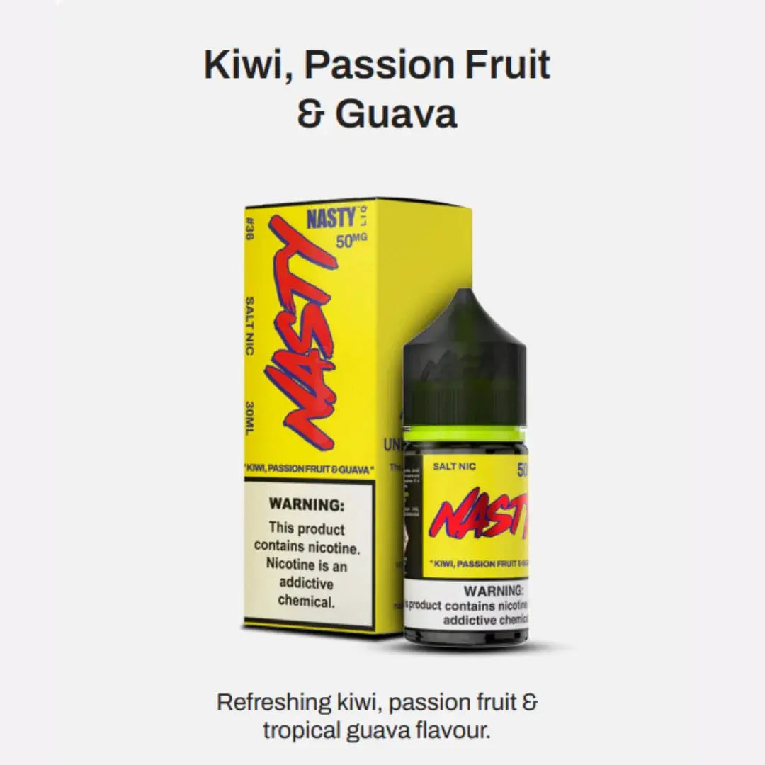 Kiwi Passion Fruit Guava by Nasty Juices (Saltnic) - We Vape