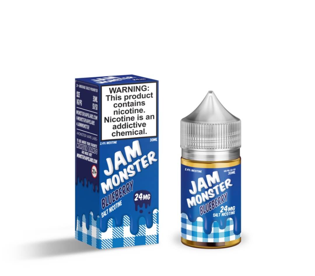 Monster Vape Labs Blueberry SaltNic – 24MG Nicotine Salt E - Liquid for Smooth & Flavorful Vaping - We Vape