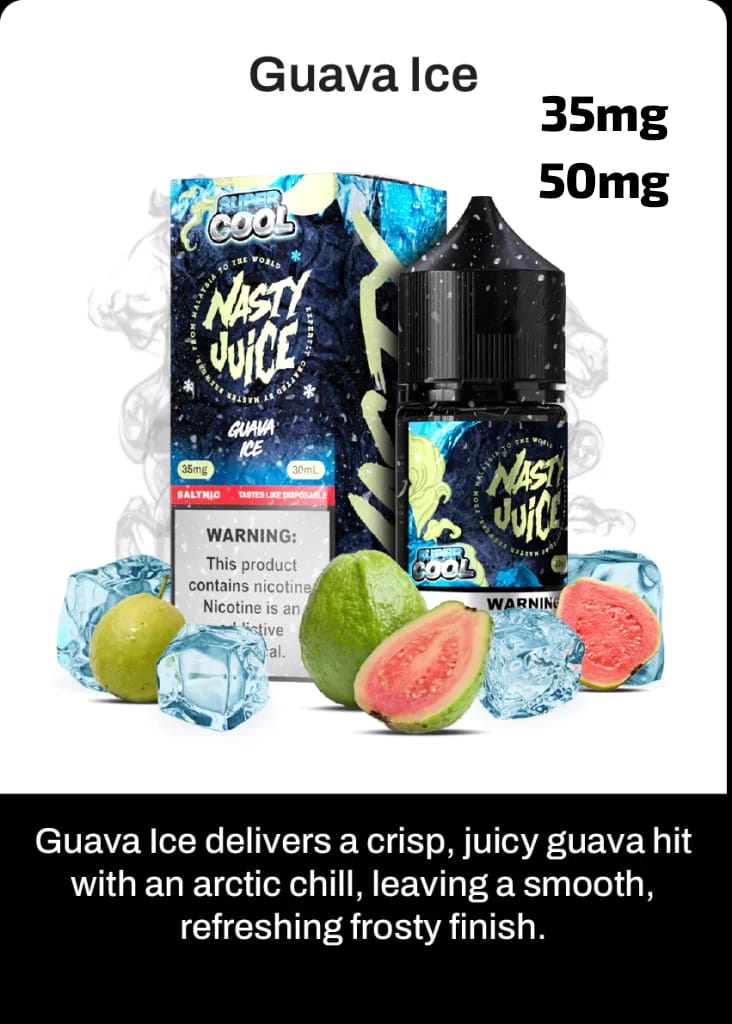 Nasty Super Cool Salt Nic – Premium Nicotine Salt E - Liquid with Icy Menthol (35MG & 50MG) - We Vape