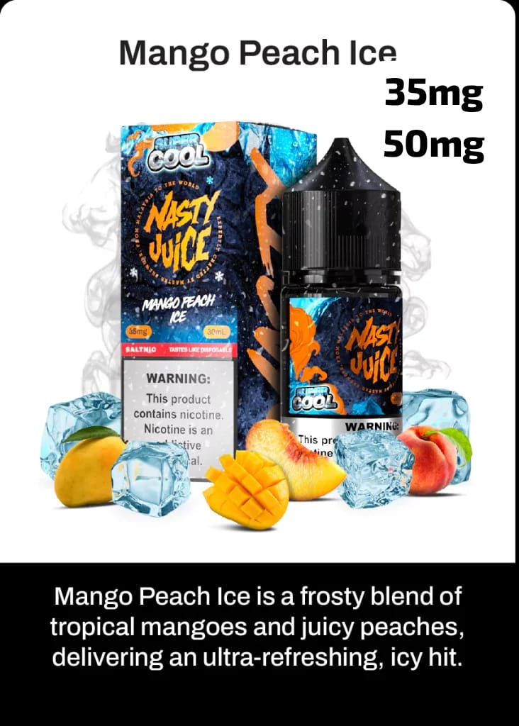 Nasty Super Cool Salt Nic – Premium Nicotine Salt E - Liquid with Icy Menthol (35MG & 50MG) - We Vape