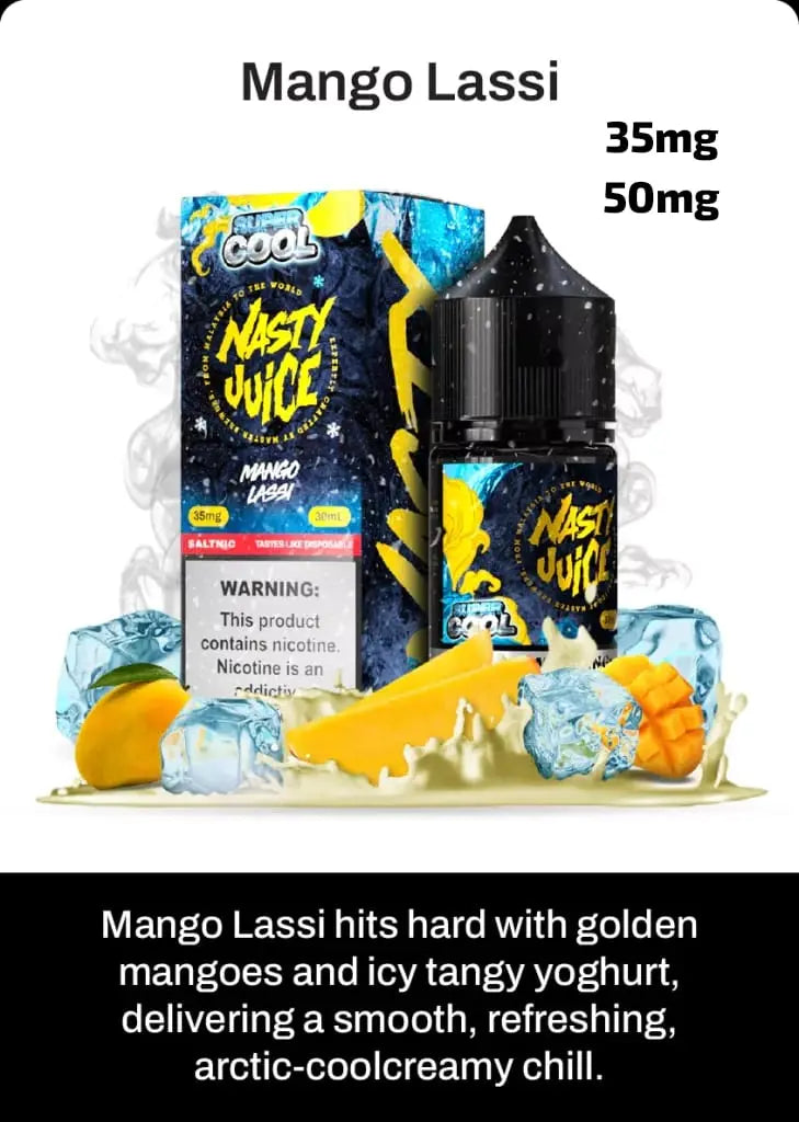 Nasty Super Cool Salt Nic – Premium Nicotine Salt E - Liquid with Icy Menthol (35MG & 50MG) - We Vape