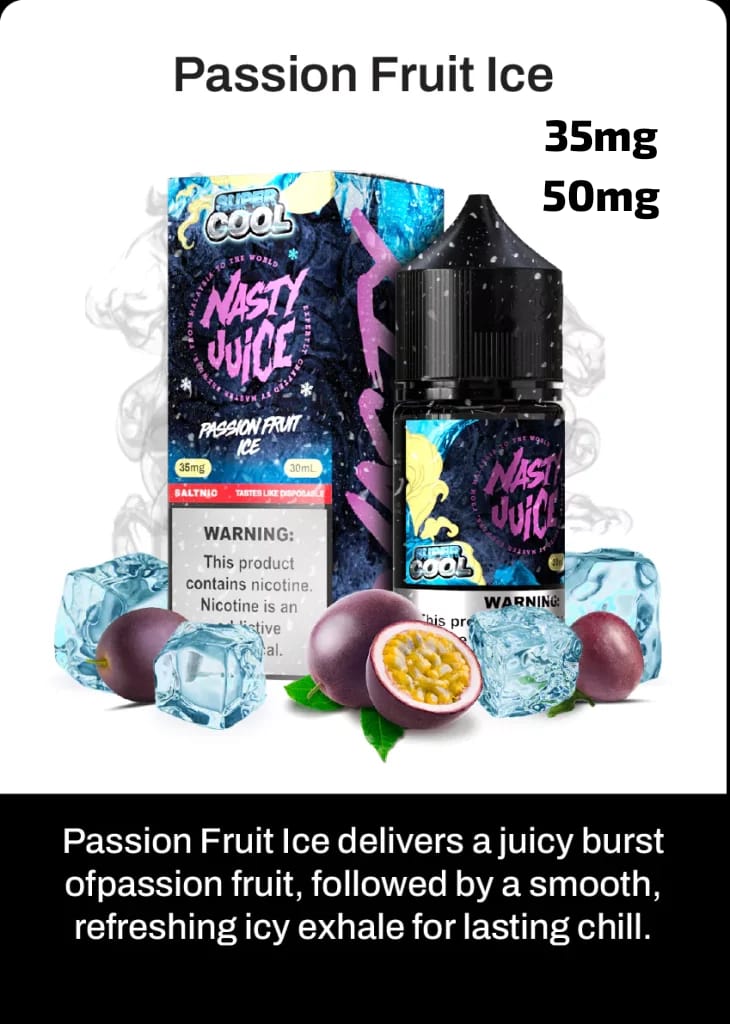 Nasty Super Cool Salt Nic – Premium Nicotine Salt E - Liquid with Icy Menthol (35MG & 50MG) - We Vape