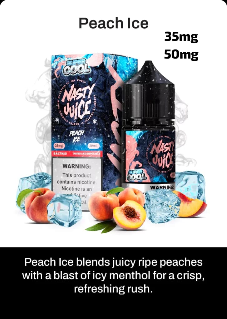 Nasty Super Cool Salt Nic – Premium Nicotine Salt E - Liquid with Icy Menthol (35MG & 50MG) - We Vape
