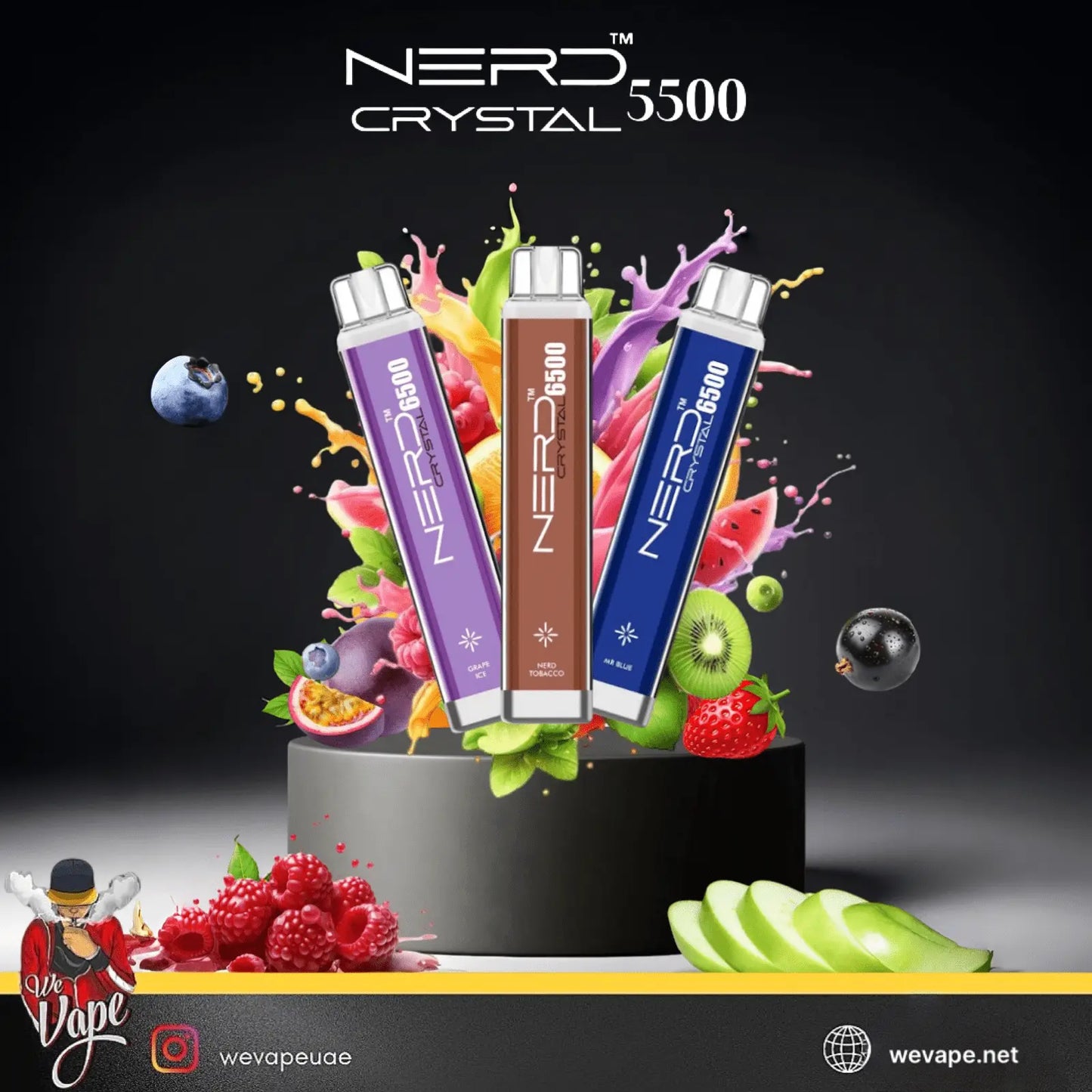 NERD CRYSTAL 5500 Disposable Vape Kit - We Vape