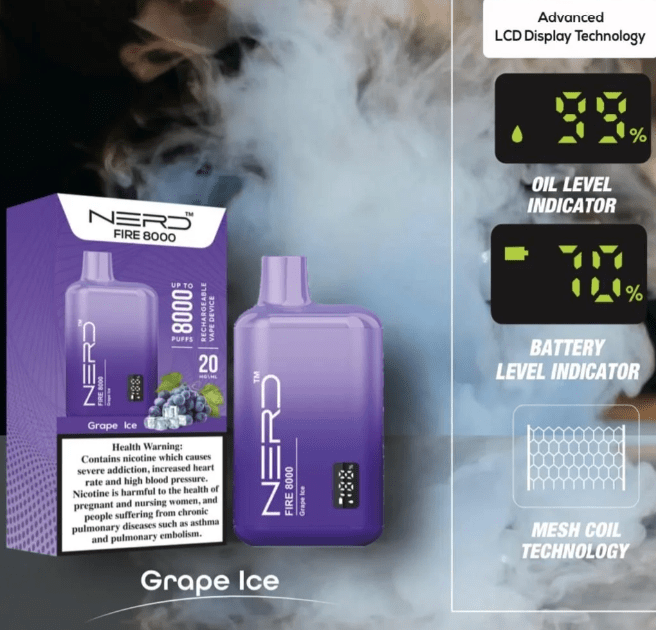 NERD Fire 8000 Puffs Disposable Vape - We Vape