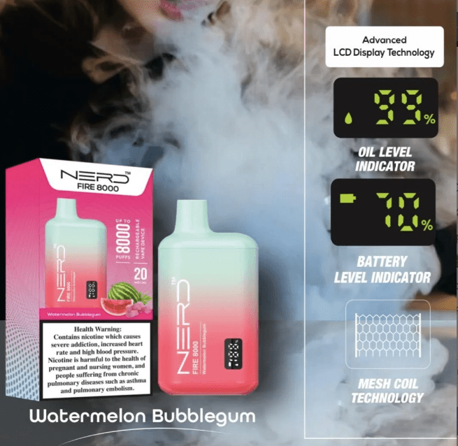 NERD Fire 8000 Puffs Disposable Vape - We Vape