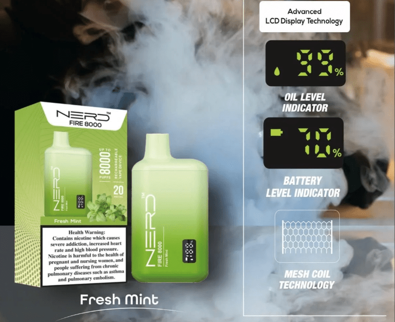 NERD Fire 8000 Puffs Disposable Vape - We Vape
