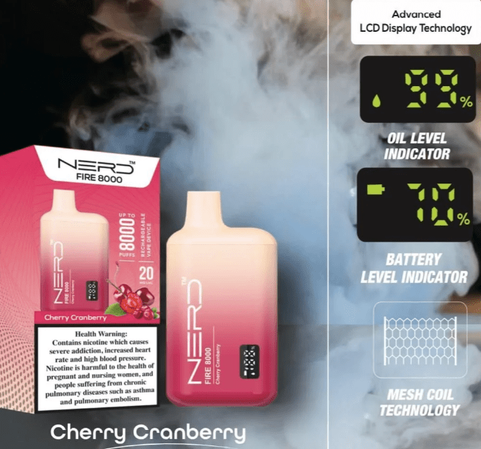 NERD Fire 8000 Puffs Disposable Vape - We Vape