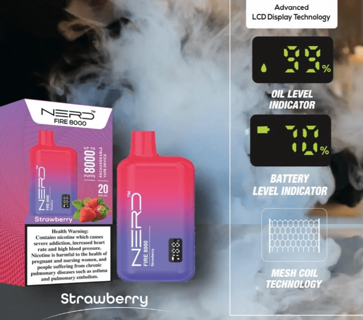 NERD Fire 8000 Puffs Disposable Vape - We Vape