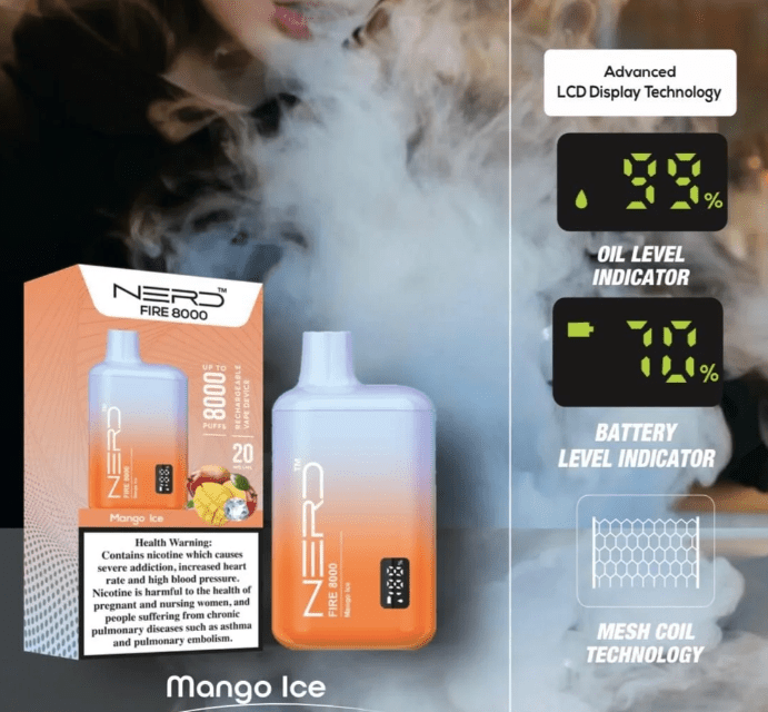 NERD Fire 8000 Puffs Disposable Vape - We Vape