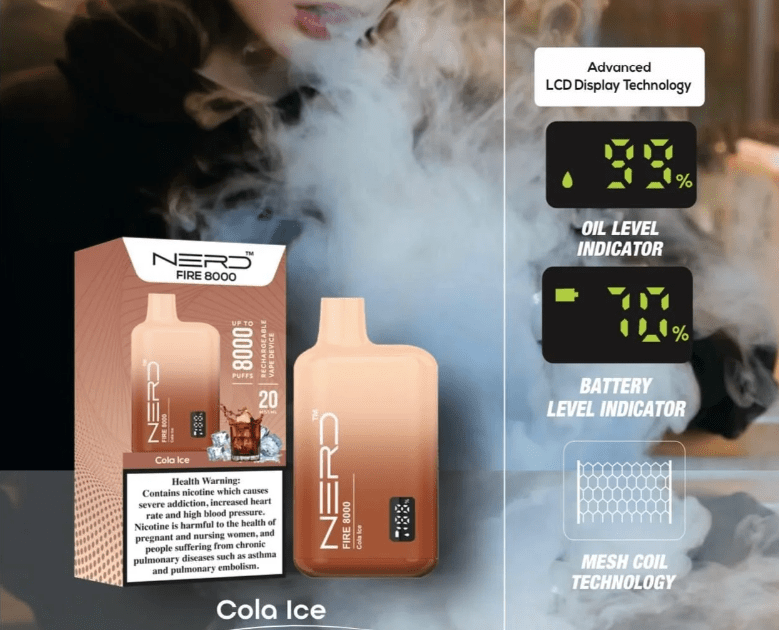 NERD Fire 8000 Puffs Disposable Vape - We Vape