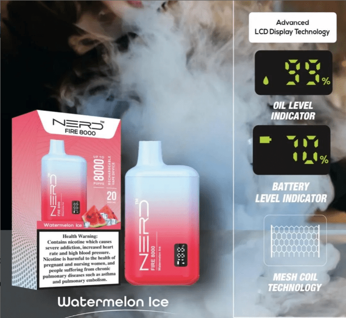 NERD Fire 8000 Puffs Disposable Vape - We Vape