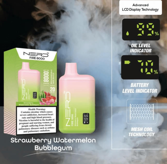 NERD Fire 8000 Puffs Disposable Vape - We Vape