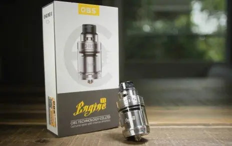 OBS Engine V2 RTA ā Dual Coil Rebuildable Tank Atomizer with Leak - Proof Top Airflow & Flavor Boosting Chamber - We Vape