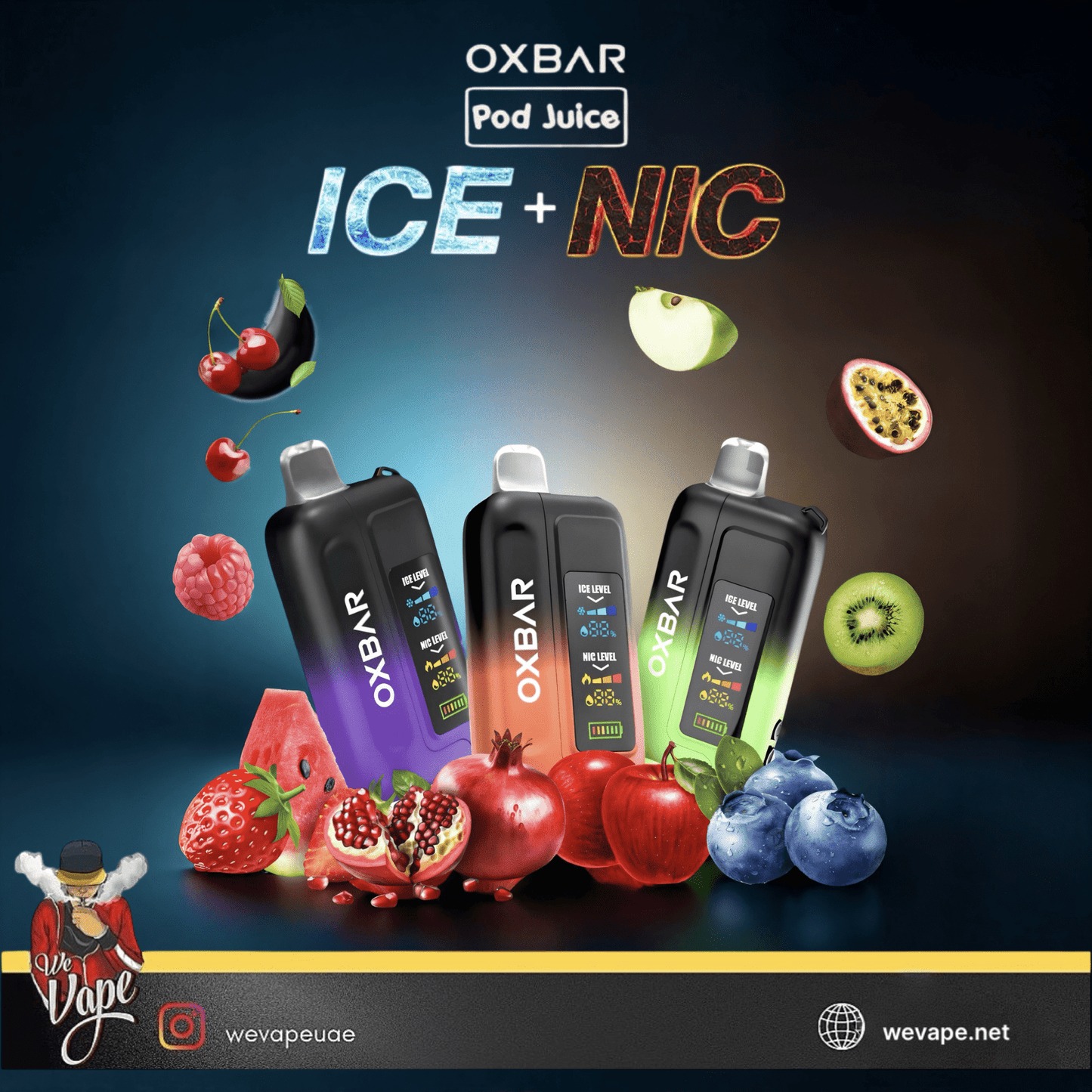 OXBAR ICE – 35000 Puffs Rechargeable Disposable Vape Pod - We Vape