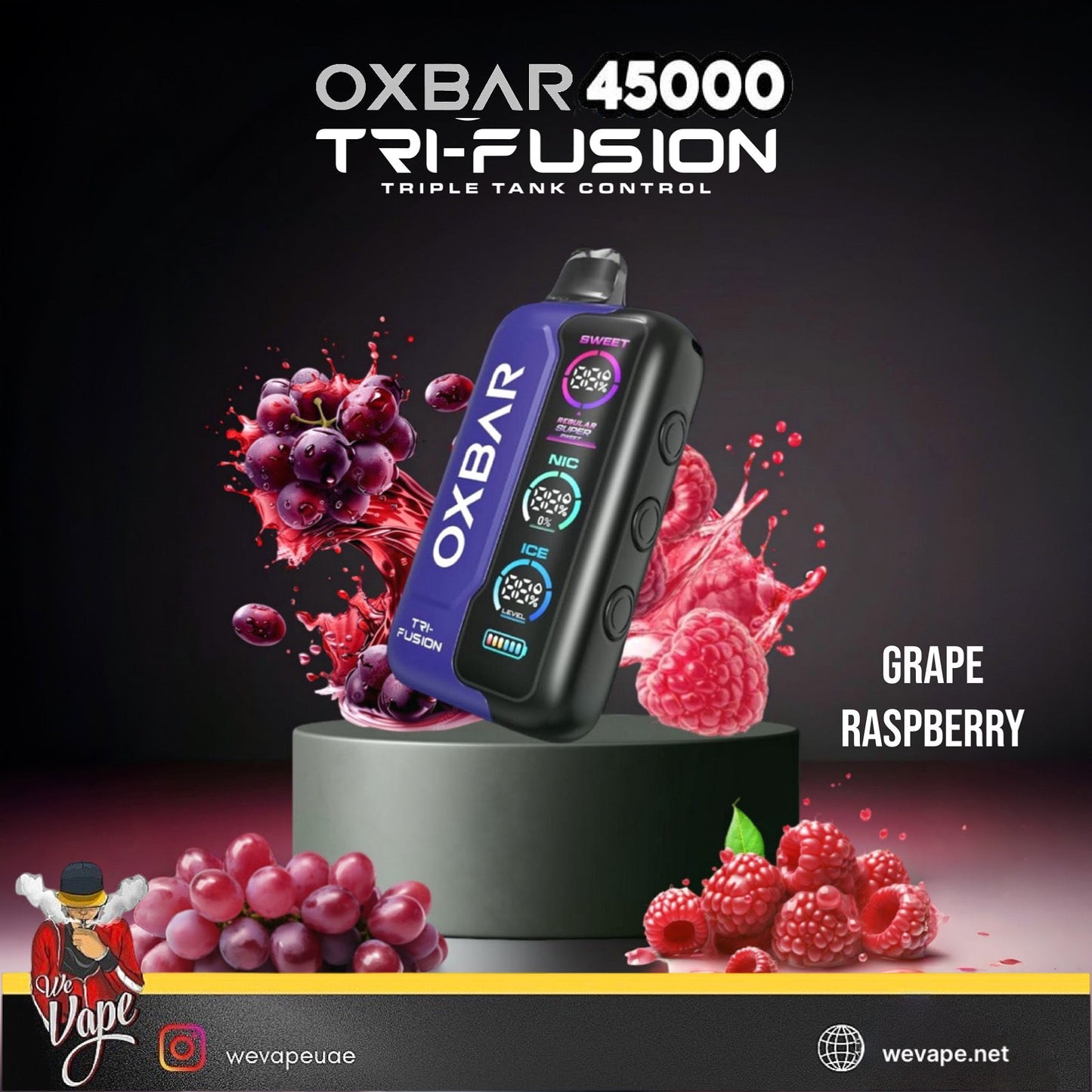 OXBAR TRI - Fusion 45000 Puffs Disposable Vape Kit - We Vape