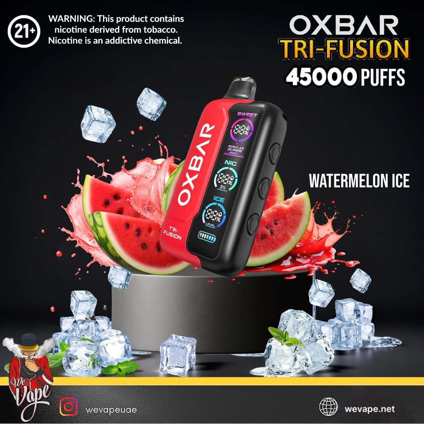 OXBAR TRI - Fusion 45000 Puffs Disposable Vape Kit - We Vape